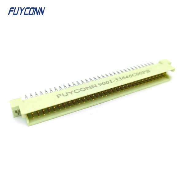 DIN41612 2 Rows Connector 64 pin 2*32P Male Press Pin Connector W/ Harpoon