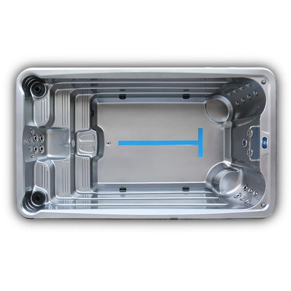 4m Outdoor Swim Spa Pool Whirlpool Massage Hot Tub With 6 Seats
