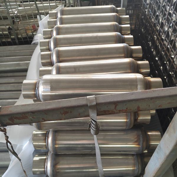 Отполированный 12 длинного дюйма резонатора стиля бутылки 2,5 дюйма входа/выхода