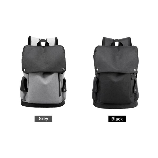 Factory wholesale OEM custom men travel anti theft waterproof fashion black laptop backpack bag school backpack