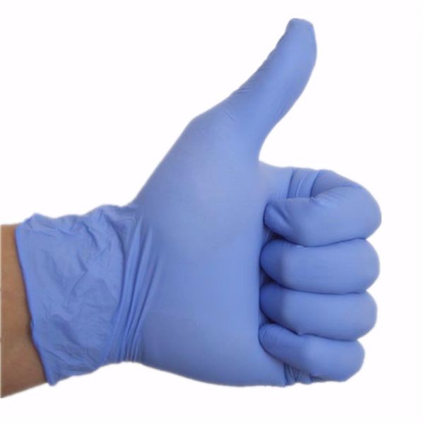 Powder Free Disposable Safety Gloves , Durable Nitrile Disposable Gloves