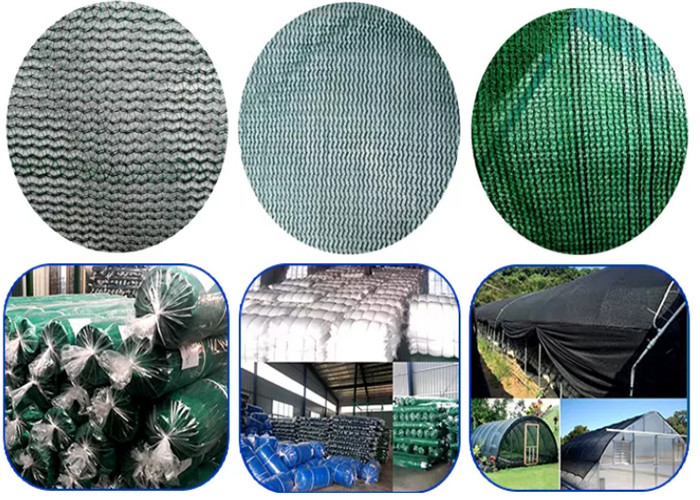 Сетка связанная Hdpe пластиковая ловя сетью тень 80% черную аграрную Солнце