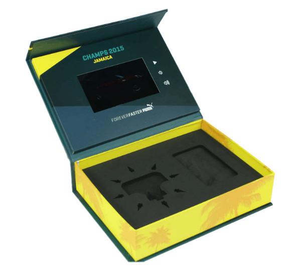 5 inch LCD video display box for business gift,video mailer box for corpornate gift