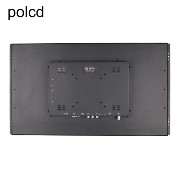 Промышленное Polcd случай чистого плоского металла экрана касания монитора LCD 21,5 дюймов алюминиевый