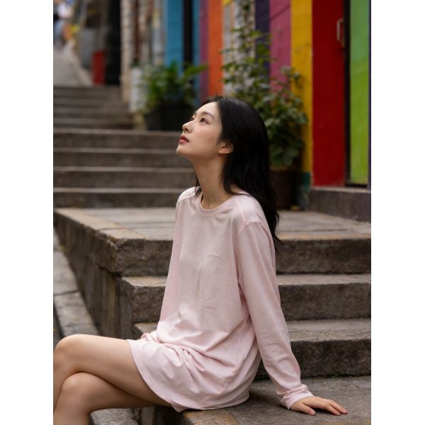 Casual & Cool: Oversized Sun Protection Long Sleeve Shirt