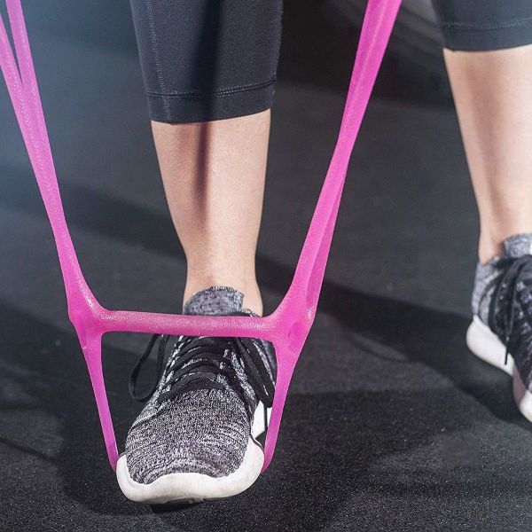 Silicone 7 Ring Stretch And Resistance Exercise Band Fitness Home Gym Physical Therapy Band