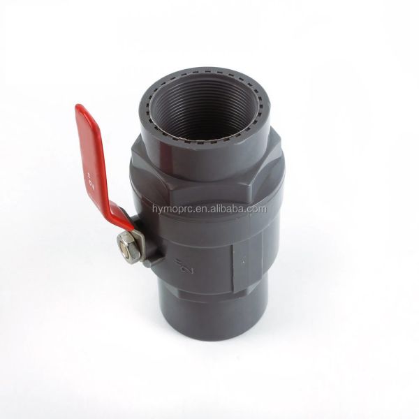 General 1/2 PVC Ball Valve with Steel Handle and 1.0MPA Pressure ASTM/DIN/ASNZ/JIS Standard