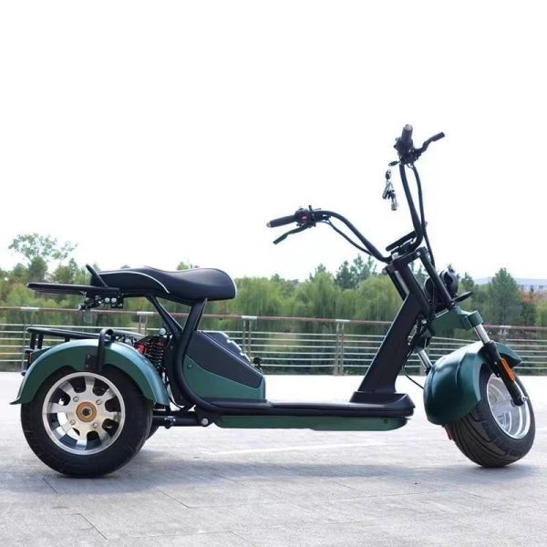 Unisex 2000W Powerful 3 Wheel Fat Tire Suspension Electric Scooter 5-6H Charging Time