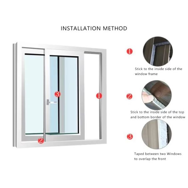 Modern Design Dustproof Windproof Pile Weather Strip for Door and Window Easy Maintenance