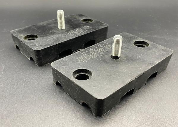 Black HVAC Fittings Rubber Shock Absorber Pad Outdoor Air Conditioner