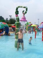 Jeu adapté aux besoins du client de l'eau de jeu d'Aqua de jet, équipement de parc aquatique de fibre de verre