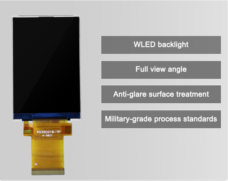 Polcd 250 Nit 3,5-дюймовый емкостный сенсорный экран ILI9488 Tft Lcd с сенсорным экраном