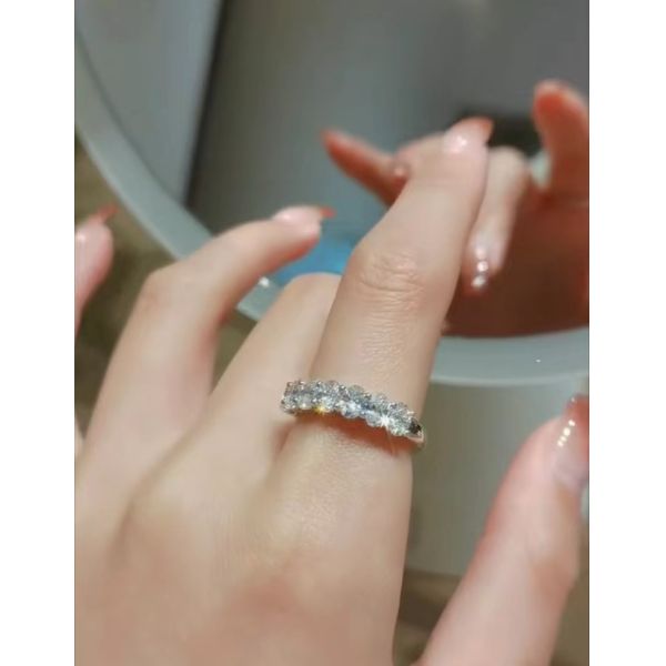 Овальные вечные лабораторные бриллиантовые кольца для свадебного подарка