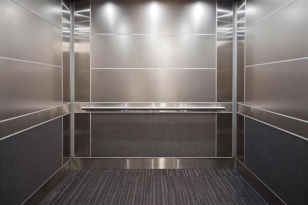 Metallic Luster Stainless Steel Elevator Panels Strong Reflection Sound Insulation