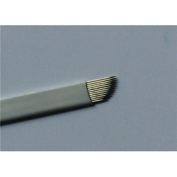 Eyebrow Embroidery Tattoo Microblading Needles , Permanent Makeup Tattoo Blade