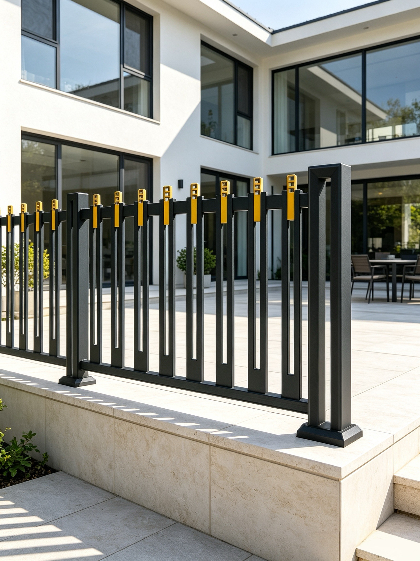 Custom Outdoor Anti-Rust Aluminum Fencing - Luxury Decorative Villa Railing for Garden Boundaries
