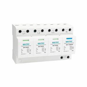 BRITEC BR-50GR 3P+1 Type 1 Surge Protection Device with 50kA Capacity and Pluggable Structure