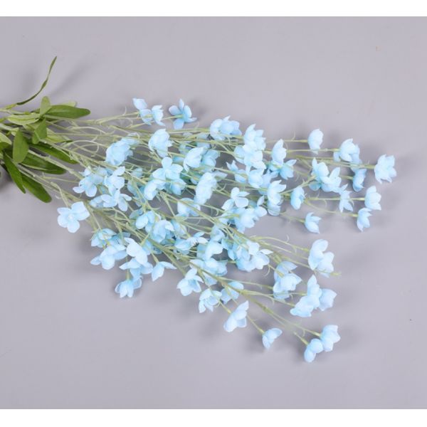Decorative Vivid Artificial Campanula Branch Plastic Fabric For Wedding Stage