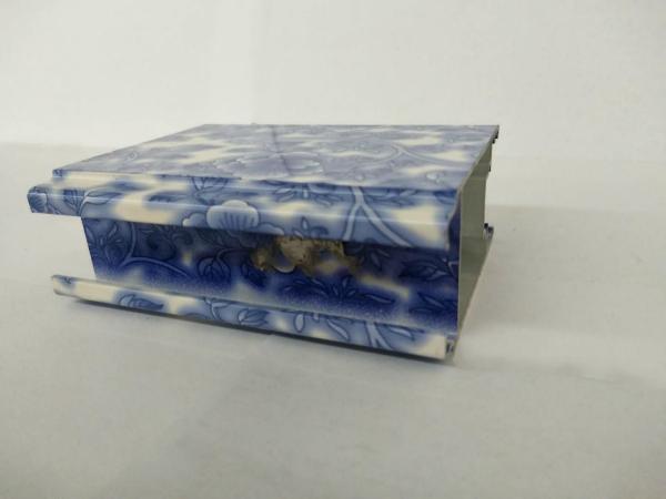 Blue And White Porcelain Aluminum Window Profiles , 6061 6063 T3 - T8 Extrusion Framing
