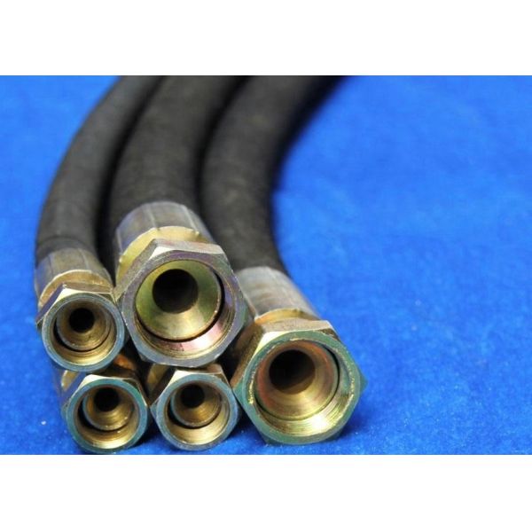 High Pressure Hydraulic Hose Pipe , Rubber Covered Flexible Hydraulic Hose