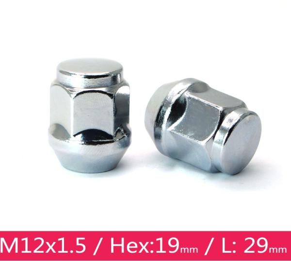 19 Mm Alloy Wheel Lug Nuts M12 X 1.5 For Ford / Buick Excelle / Mondeo Ecosport
