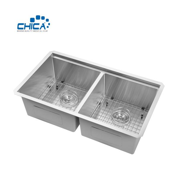 Handmade Kitchen Sink Topmount Kitchen Sink Double Bowl Kitchen Sink Stainless Steel Kitchen Sink