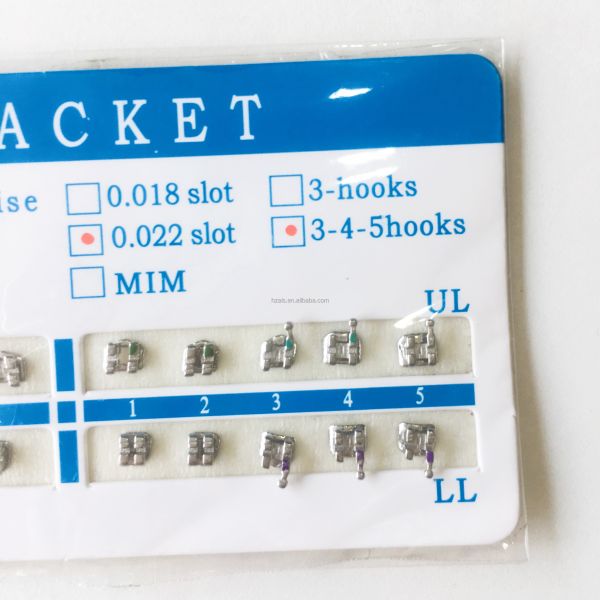 Bondable Mini Roth Orthodontic Bracket 0.018 Double Slot With Hook345