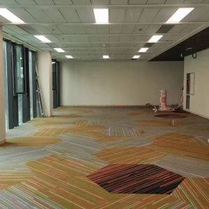 Commercial Room Plush Printed Luxury Carpet Tiles 50x50 60.96x60.96 Tile Hotel Carpet