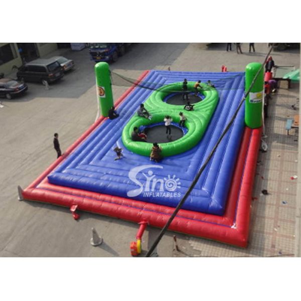 Суд боссабалл взрослых товарного сорта большой раздувной с разбивочными батутами для игр волейбола