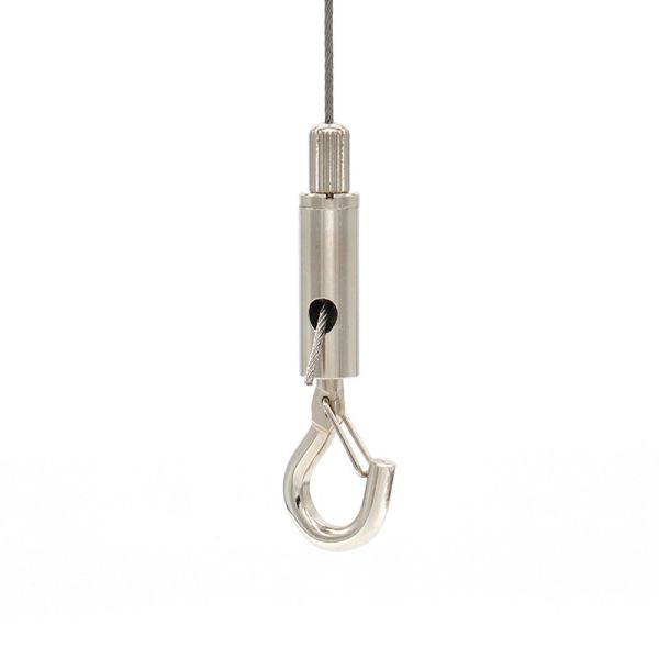 Customize Hanging Aircraft Adjustable Steel Cable Gripper With Snap Hook