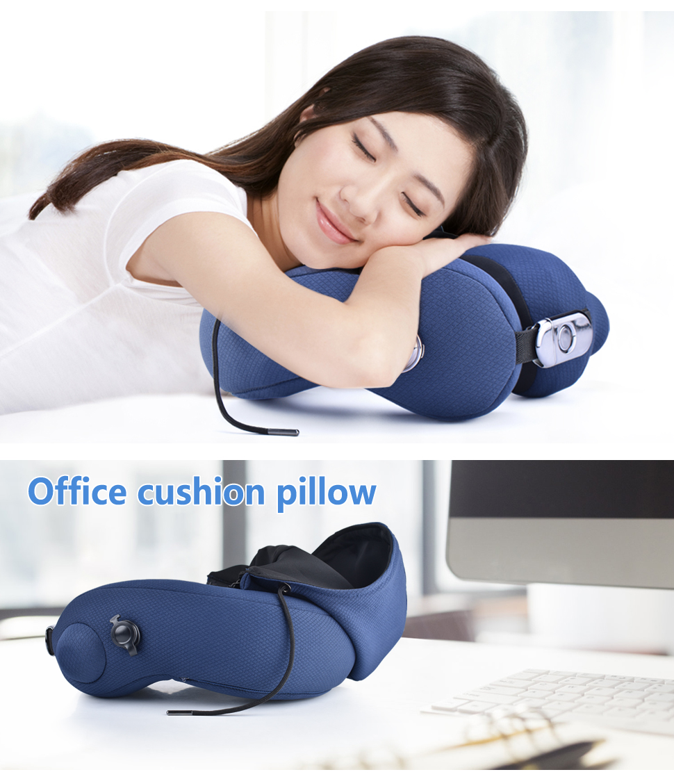 Portable Yoga Style Shoulder Coverage Air Compression Neck Stretching Thai Neck Massage Pillow