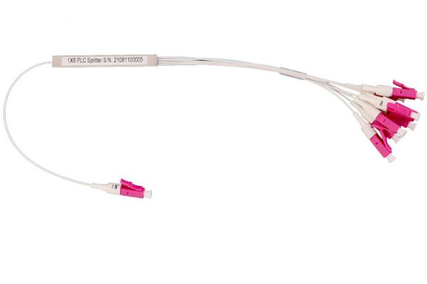 OEM ODM FTTH Fiber Optic Mini PLC Splitter With LC APC Connector