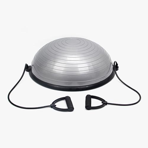 Anti Skid Grey Gym Half Balance Ball For Yoga Workout Massage Balance Ball