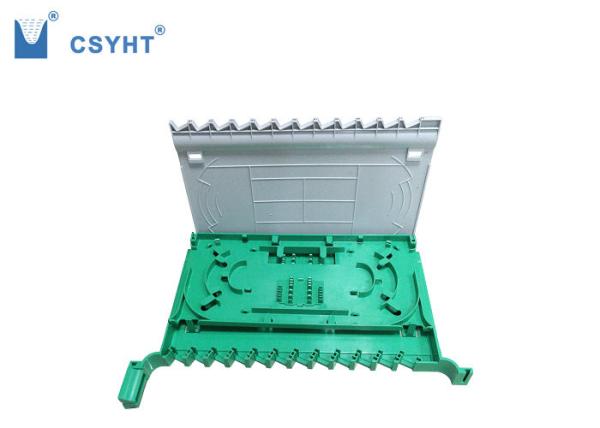 ABS Plastic 24FO Fiber Optic Tray , SC LC FC Adapter Fiber Optic Cassette
