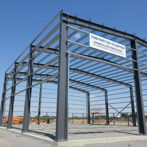 Third Party Test ITS Certified Commercial Steel Frame Building Steel Structure Building Engineered for Commercial and Industrial