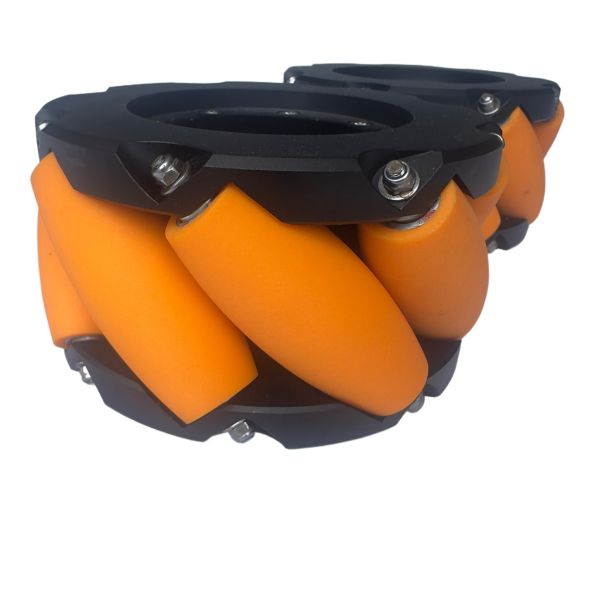 Heavy Duty Mecanum Wheels for Robots with Customizable Diameter and Aluminum Alloy 7075 Construction