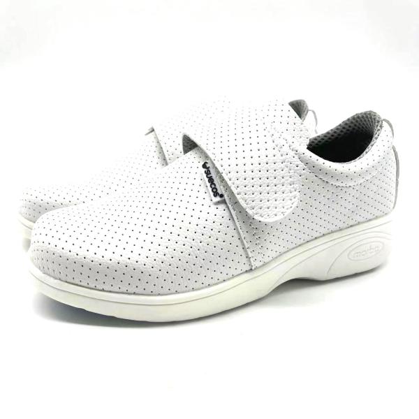 White Nurse Safety Shoes Lightweight Breathable Steel Toe Shoes