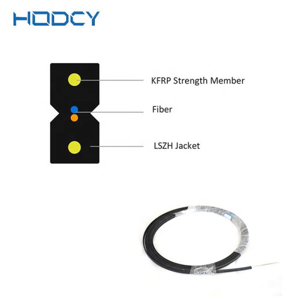 GJYXFCH FTTH Drop Cable  Self Supported Tube LSZH Jacket Cable G652D G657A1 G657A2 drop fiber optic cable