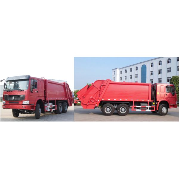 Тележка сбора отходов Хово, 6 до кубическая тележка Компактор хлама 9 для отброса собирает