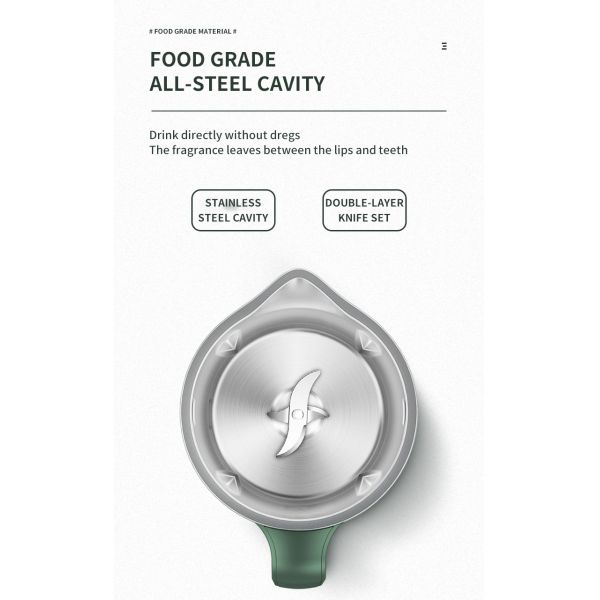 Small Automatic Choppers Meat Grinders Juicers 350ml 400W Filter Free Stirring 130W