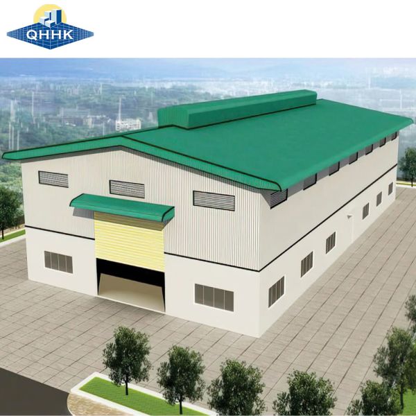 Clear Span / Middle Column Custom Structural Design Steel Building Warehouse