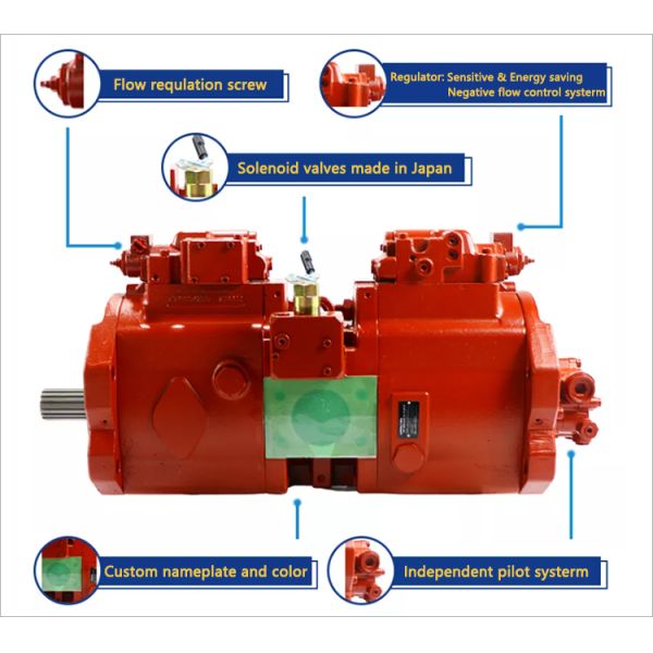 Комплект для ремонта цилиндрового блока масляного насоса K3V140DT поршеня Кавасаки гидравлический