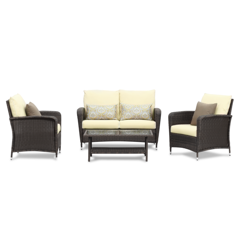 Outdoor Furniture 2020 Promotion Home Garden Set Rattan / Wicker for Casual Garden