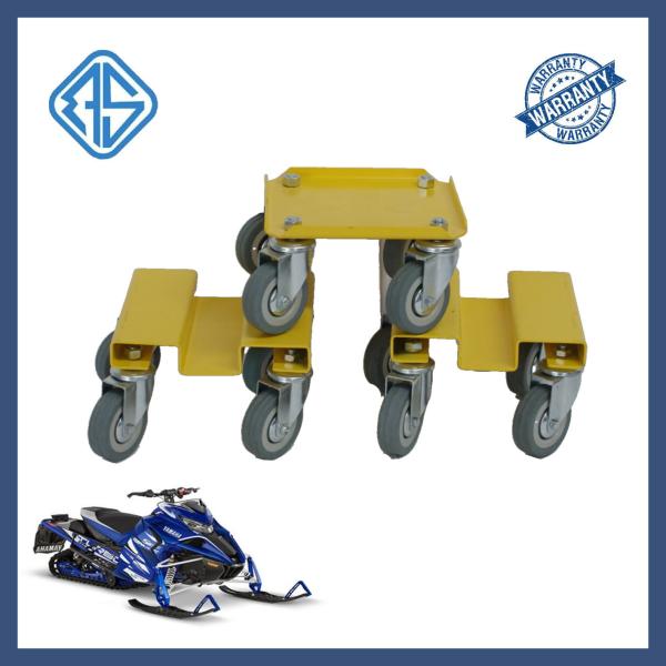 Mobile Tool Snowmobile Ski Dolly Set 10 Inch X 8 Inch H Steel Plate