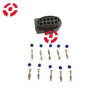 Connecteurs de faisceau de câbles automobiles, connecteur de capteur de température automatique 1 ensemble 10 broches 3,5 mm, connecteur étanche automatique, bouchon de valve de dégonflage, connecteur de phare halogène 6R0973735