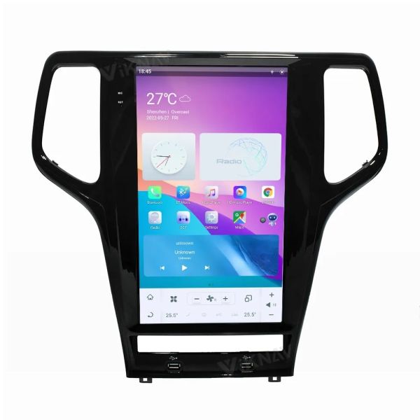 13.6 дюймовый сенсорный стерео для Jeep Grand Cherokee 128G навигация GPS мультимедийный проигрыватель беспроводной Carplay 4G