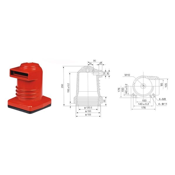 коробка контакта изоляции эпоксидной смолы Switchgear 10kv