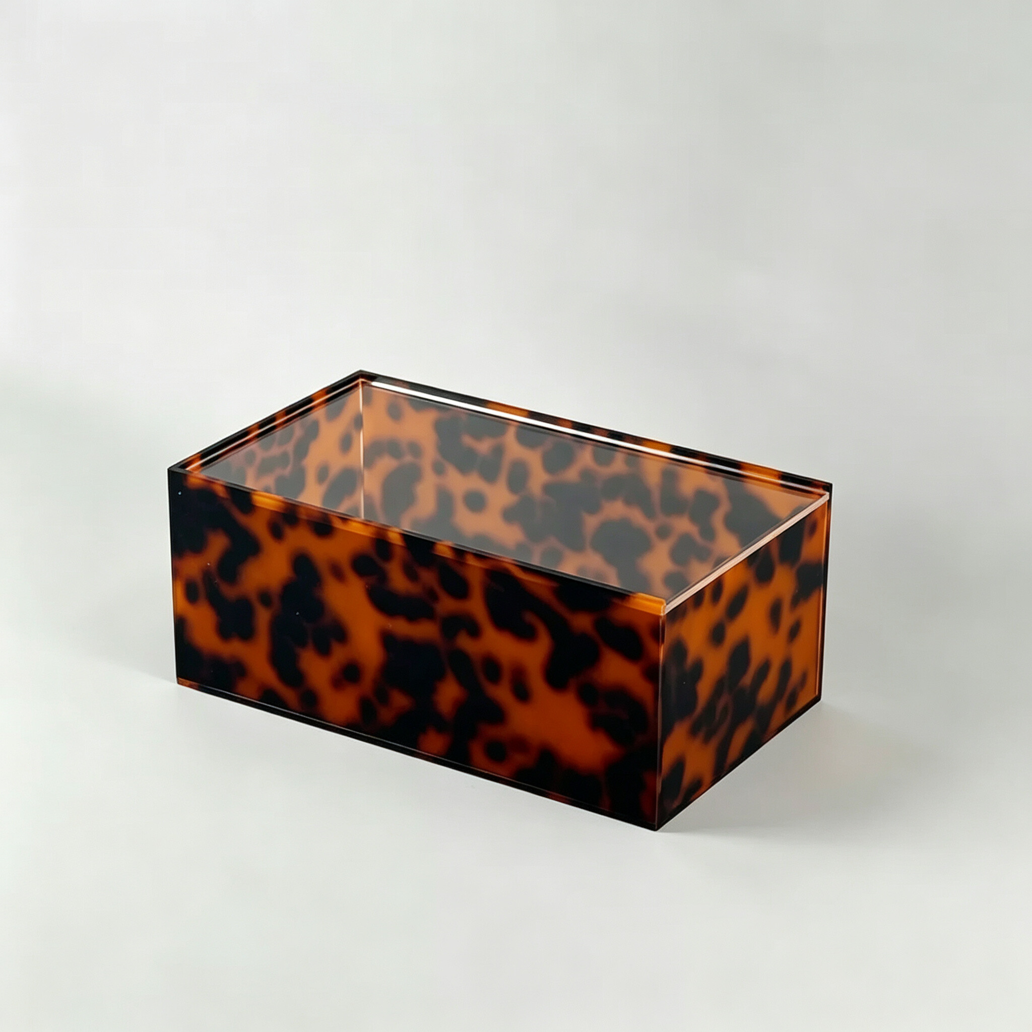 Custom Acrylic Mahjong Storage Box Sliding Lid Game Tile Organizer, Multi‑Color Acrylic Game Card Chip Container for Home Game Room