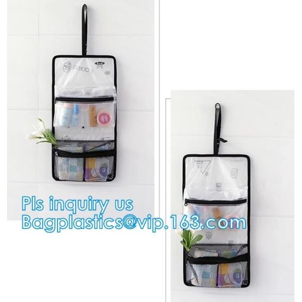 Women Travel Make Up Cosmetic Pouch Bag Clutch Handbag Casual makeup organizer pouch necessaire box, drawstring packs
