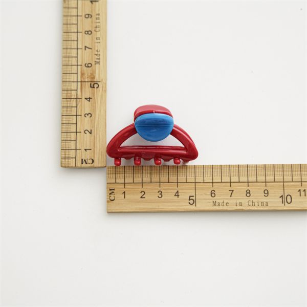 Retro girl chic color grab clip sweet hair grab back of head clip short hair claw hair accessories